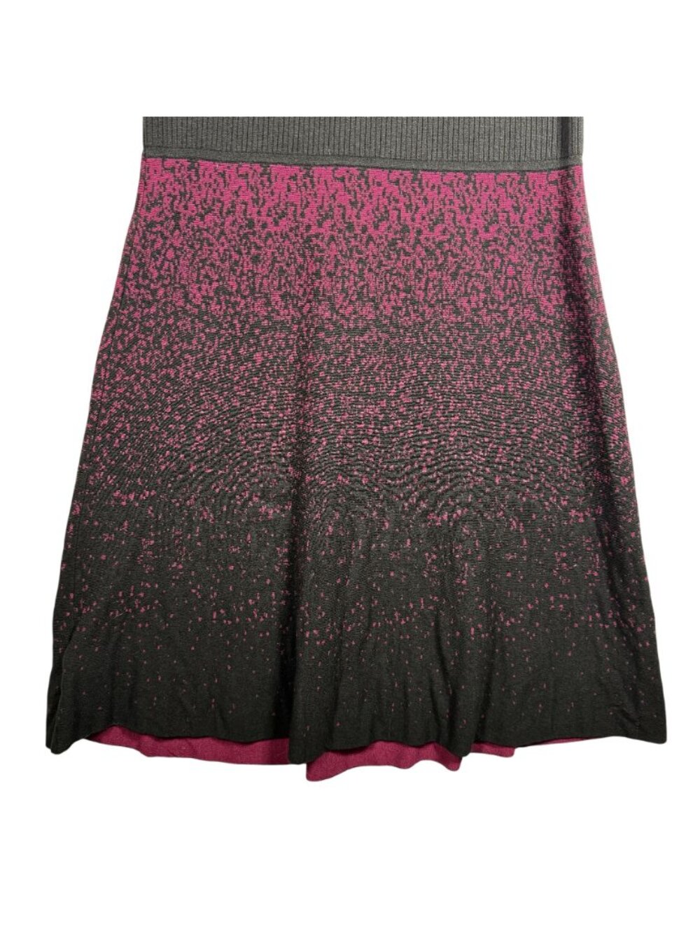 Ann Taylor Sleeveless Ombré Knit Fit & Flare Dress Maroon & Black Size M - Picture 3 of 10